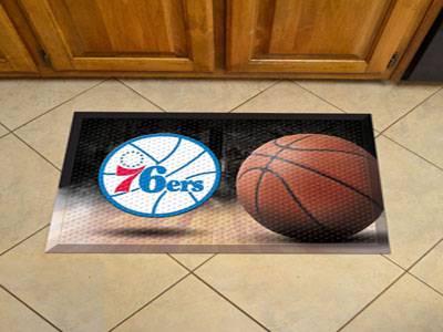 Philadelphia 76ers Scraper Floor Mat - 19" x 30" - Click Image to Close