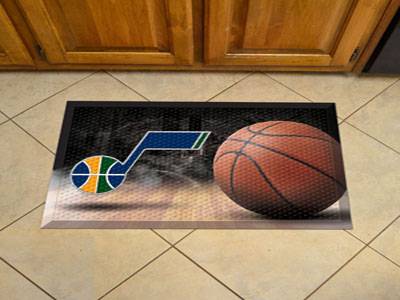 Utah Jazz Scraper Floor Mat - 19" x 30" - Click Image to Close