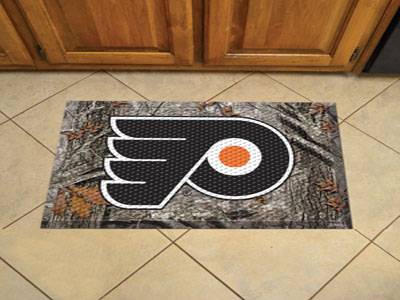 Philadelphia Flyers Scraper Floor Mat - 19" x 30" Camo - Click Image to Close