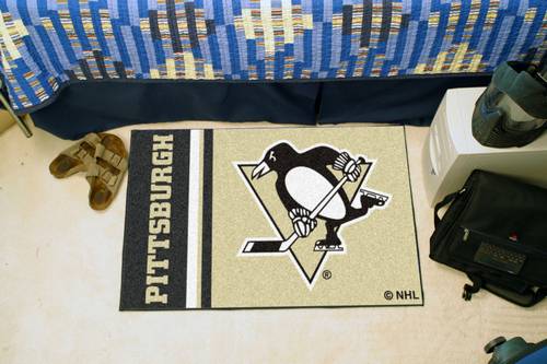 Pittsburgh Penguins Starter Rug - Uniform Inspired - Click Image to Close