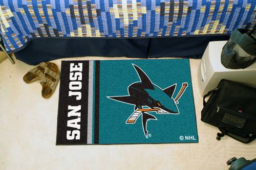 San Jose Sharks Starter Rug - Uniform Inspired - Click Image to Close