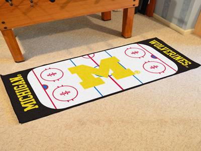 University of Michigan Wolverines Hockey Rink Runner - Click Image to Close