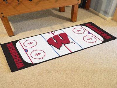 University of Wisconsin - Madison Badgers Hockey Rink Runner - Click Image to Close