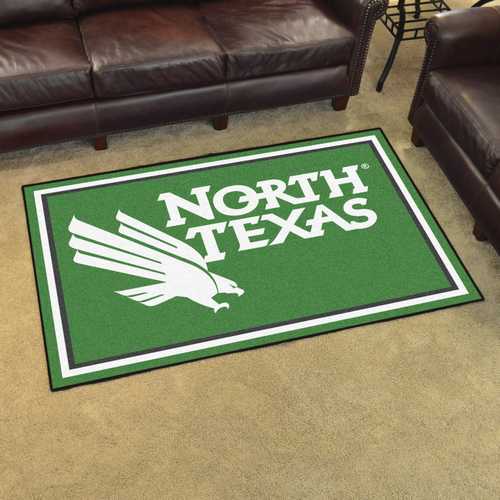 University of North Texas Mean Green 5x8 Rug - Click Image to Close