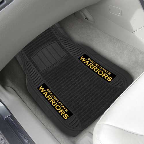 Golden State Warriors Deluxe Car Floor Mats - Click Image to Close