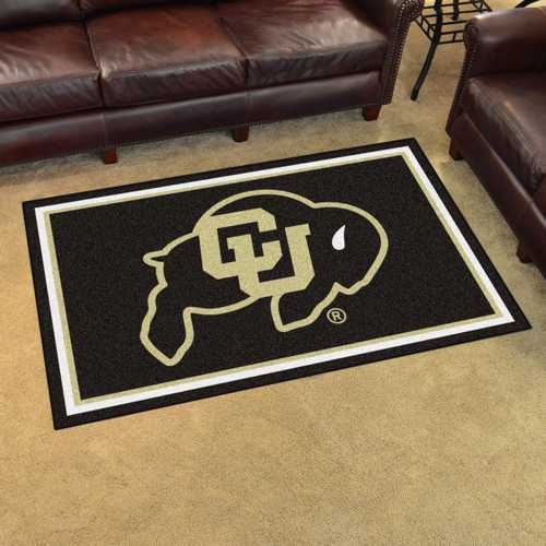 University of Colorado Buffaloes 4x6 Rug - Click Image to Close