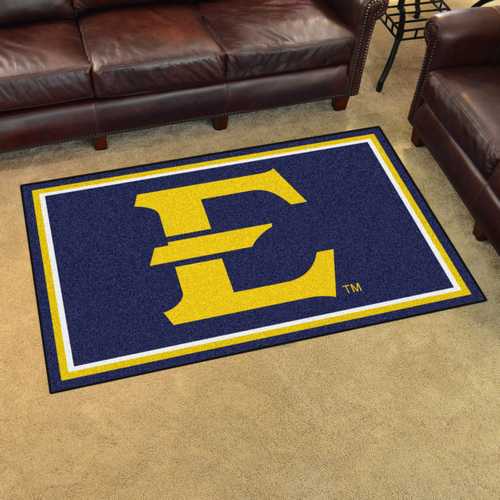 East Tennessee State University Buccaneers 4x6 Rug - Click Image to Close