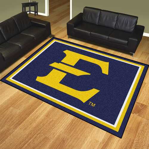 East Tennessee State University Buccaneers 8'x10' Rug - Click Image to Close