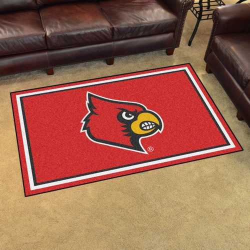University of Louisville Cardinals 4x6 Rug - Click Image to Close