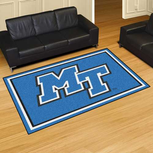 Middle Tennessee State University Blue Raiders 5x8 Rug - Click Image to Close