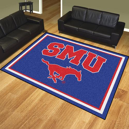 Southern Methodist University Mustangs 8'x10' Rug - Click Image to Close