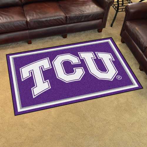 Texas Christian University Horned Frogs 4x6 Rug - Click Image to Close
