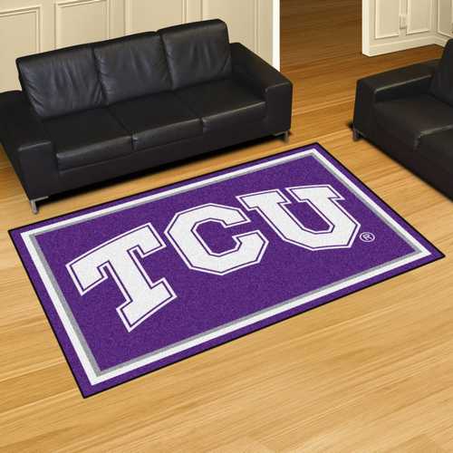 Texas Christian University Horned Frogs 5x8 Rug - Click Image to Close
