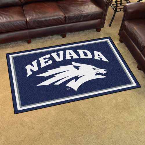 University of Nevada Reno Wolf Pack 4x6 Rug - Click Image to Close