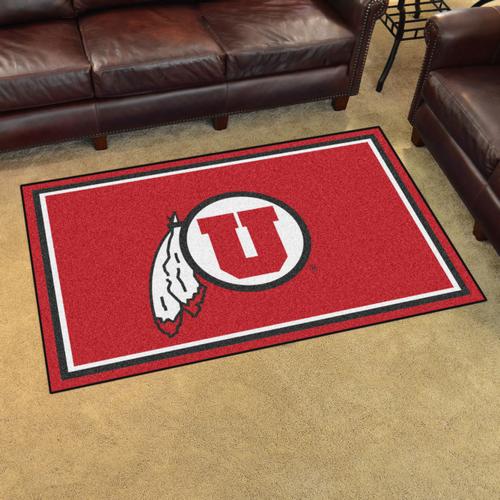 University of Utah Utes 4x6 Rug - Click Image to Close