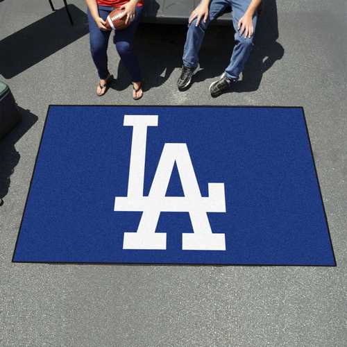 Los Angeles Dodgers Ulti-Mat Rug - LA Logo - Click Image to Close