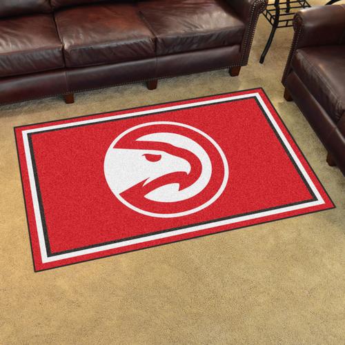 Atlanta Hawks 4x6 Rug - Click Image to Close