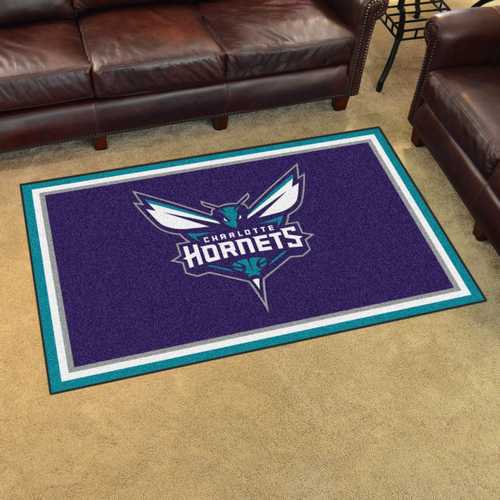 Charlotte Hornets 4x6 Rug - Click Image to Close