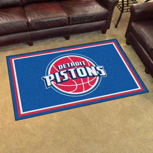 Detroit Pistons 4x6 Rug - Click Image to Close
