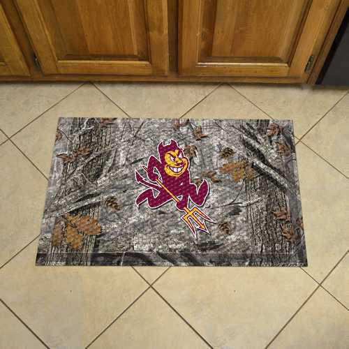 Arizona State Sun Devils Scraper Floor Mat - 19"x30" Sparky Camo - Click Image to Close