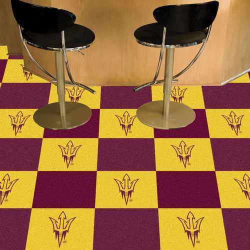 Arizona State University Sun Devils Carpet Floor Tiles - Click Image to Close