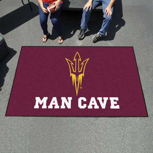 Arizona State Sun Devils Man Cave Ulti-Mat Rug - Pitchfork - Click Image to Close