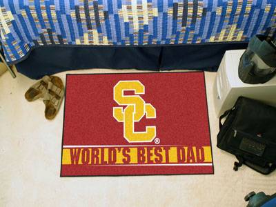 University of Southern California World's Best Dad Starter Rug - Click Image to Close