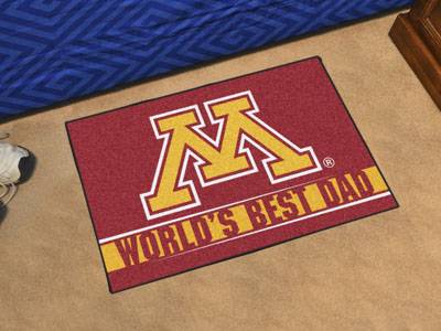 University of Minnesota World's Best Dad Starter Rug - Click Image to Close
