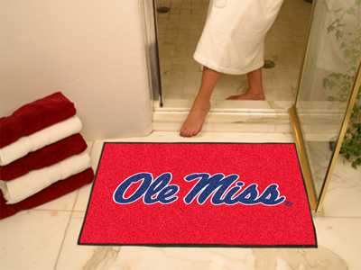 University of Mississippi Rebels All-Star Rug - Click Image to Close