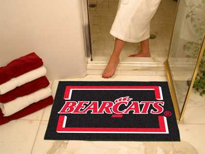 University of Cincinnati Bearcats All-Star Rug - Red Border - Click Image to Close