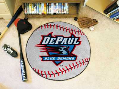 DePaul University Blue Demons Baseball Rug - Click Image to Close