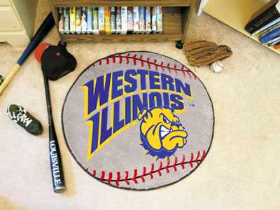 Western Illinois University Leathernecks Baseball Rug - Click Image to Close