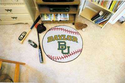 Baylor University Bears Baseball Rug - Click Image to Close