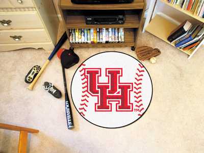University of Houston Cougars Baseball Rug - Click Image to Close