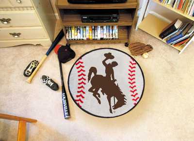 University of Wyoming Cowboys Baseball Rug - Click Image to Close