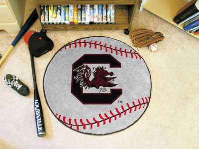 University of South Carolina Gamecocks Baseball Rug - Click Image to Close