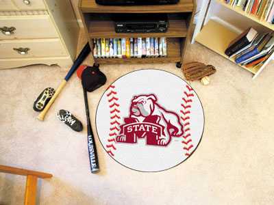 Mississippi State University Bulldogs Baseball Rug - Click Image to Close