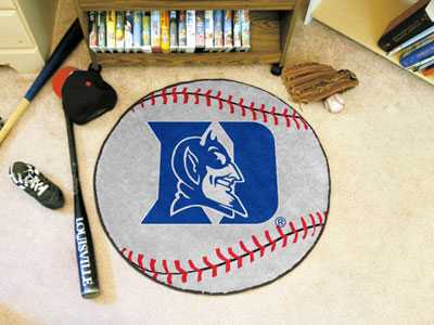 Duke University Blue Devils Baseball Rug - Devil Head - Click Image to Close