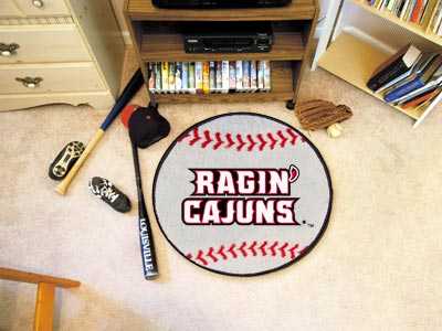 University of Louisiana at Lafayette Ragin' Cajuns Baseball Rug - Click Image to Close