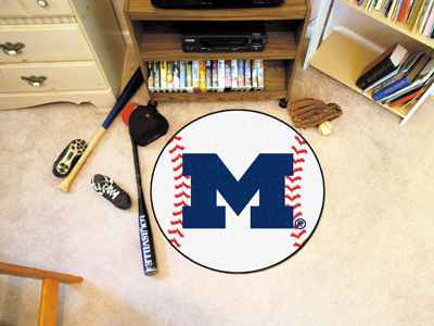 University of Michigan Wolverines Baseball Rug - Click Image to Close