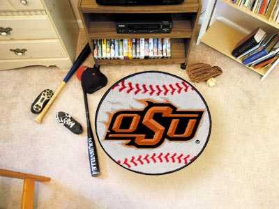 Oklahoma State University Cowboys Baseball Rug - Click Image to Close