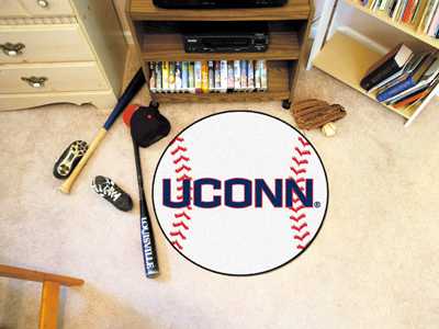 University of Connecticut Huskies Baseball Rug - Click Image to Close