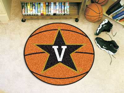 Vanderbilt University Commodores Basketball Rug - Click Image to Close