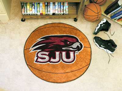 Saint Joseph's University Hawks Basketball Rug - Click Image to Close