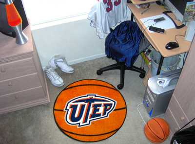 University of Texas at El Paso Miners Basketball Rug - Click Image to Close
