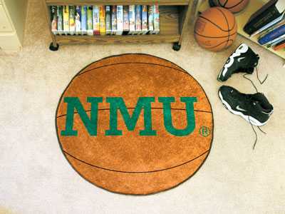 Northern Michigan University Wildcats Basketball Rug - Click Image to Close