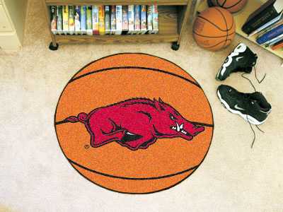 University of Arkansas Razorbacks Basketball Rug - Click Image to Close