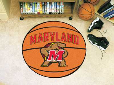 University of Maryland Terrapins Basketball Rug - Click Image to Close