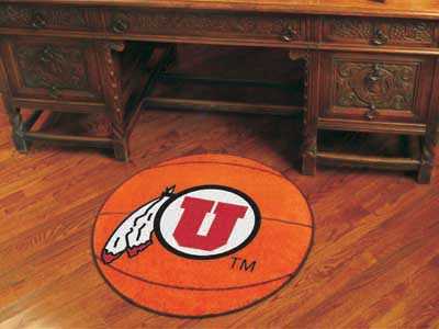 University of Utah Utes Basketball Rug - Click Image to Close