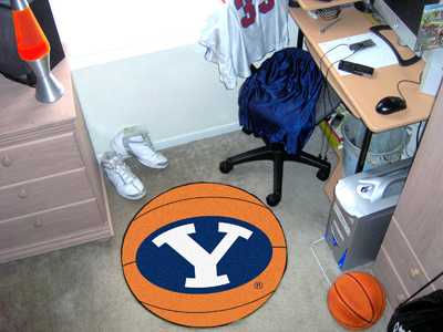 Brigham Young University Cougars Basketball Rug - Click Image to Close